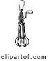 Vector Clip Art of Retro Egg Beater Whisk Mixer 2 by Prawny Vintage