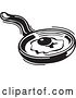 Vector Clip Art of Retro Egg Cooking in a Skillet by Andy Nortnik