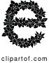 Vector Clip Art of Retro Floral Lowercase Letter E Design by Vector Tradition SM