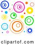 Vector Clip Art of Retro Funky White Background with Circles by Prawny