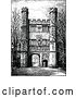Vector Clip Art of Retro Great Gate at Trinity College in Cambridge Uk by Prawny Vintage