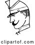 Vector Clip Art of Retro Guard Guy in Profile 2 by Prawny Vintage