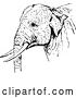 Vector Clip Art of Retro Indian Elephant by Prawny Vintage
