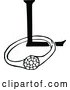 Vector Clip Art of Retro Letter L and Engagement Ring by Prawny Vintage