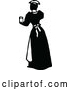 Vector Clip Art of Retro Maid Serving a Drink 2 by Prawny Vintage