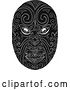 Vector Clip Art of Retro Maori Mask by Patrimonio