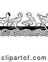 Vector Clip Art of Retro Men Rowing by Prawny Vintage