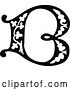 Vector Clip Art of Retro Monogram B Letter by Prawny Vintage
