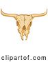 Vector Clip Art of Retro Old Cow Skull by Andy Nortnik
