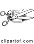 Vector Clip Art of Retro Pair of Scissors and Paste by Prawny Vintage
