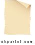 Vector Clip Art of Retro Parchment Paper Page by Cidepix
