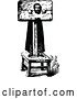 Vector Clip Art of Retro Pillory Guy by Prawny Vintage