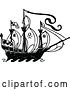 Vector Clip Art of Retro Pirate Ship 1 by Prawny Vintage