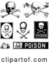 Vector Clip Art of Retro Poison and Skull Designs by BestVector