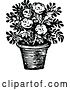 Vector Clip Art of Retro Potted Flower Plant by Prawny Vintage