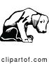 Vector Clip Art of Retro Puppy Dog Sitting 1 by Prawny Vintage
