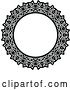Vector Clip Art of Retro Round Lace Frame Design 17 by Vector Tradition SM