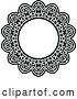 Vector Clip Art of Retro Round Lace Frame Design 2 by Vector Tradition SM