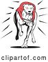 Vector Clip Art of Retro Running Greyhound Dog 1 by Patrimonio