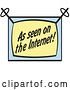Vector Clip Art of Retro Screen Reading "As Seen on the Internet!" by Andy Nortnik