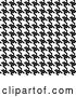 Vector Clip Art of Retro Seamless Pixelated Houndstooth Pattern by Arena Creative