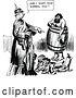 Vector Clip Art of Retro Soldier Wanting a Barrel by Prawny Vintage