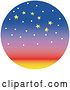 Vector Clip Art of Retro Stars Forming the Shape of the Big Dipper in the Night Sky by Andy Nortnik