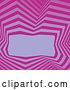 Vector Clip Art of Retro Website Background of Purple and Pink Lines Around a Text Box by Kaycee