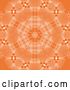 Vector Clip Art of Retro White and Orange Geometric Snowflake Background by KJ Pargeter