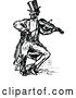 Vector Clip Art of Sketched Guy Playing a Violin by Prawny Vintage