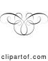 Vector Clip Art of Vintage Calligraphic Butterfly Design Element by Frisko