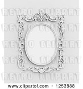 Clip Art of Retro 3d Ornate Wall Frame by Mopic