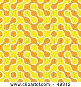 Clip Art of Retro Abstract Yellow and Orange Background by Arena Creative