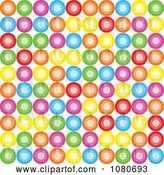 Clip Art of Retro Colorful Circle Background over White by Prawny