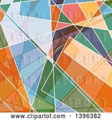 Clip Art of Retro Colorful Geometric Background by KJ Pargeter