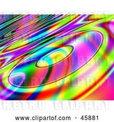 Clip Art of Retro Funky Colorful Background with Cds by ShazamImages