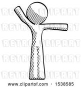 Clip Art of Retro Guy Directing Traffic Right by Leo Blanchette
