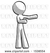 Clip Art of Retro Guy Presenting Something to His Left by Leo Blanchette