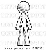 Clip Art of Retro Guy Standing Facing Forward by Leo Blanchette