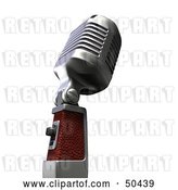 Clip Art of Retro Microphone - Version 3 by Frank Boston