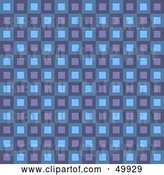 Clip Art of Retro Purple and Blue Square Patterned Background by Arena Creative