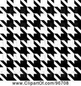 Clip Art of Retro Seamless Houndstooth Pattern Texture Background by Arena Creative