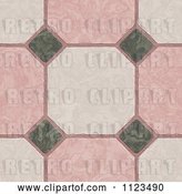 Clip Art of Retro Seamless Tile Floor Texture Background Pattern by Ralf61