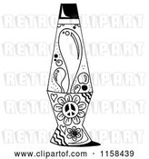 Clip Art of Retro Sketched Lava Lamp by LoopyLand