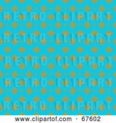 Clip Art of Retro Tan and Blue Pattern Background by Arena Creative