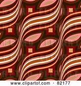 Clip Art of Retro Wave and Circle Pattern Background by Arena Creative