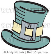 Royalty Free Retro Vector Clip Art of a Leprechaun Hat by Andy Nortnik