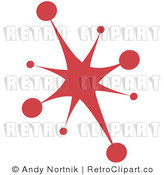Royalty Free Retro Vector Clip Art of a Star Burst by Andy Nortnik