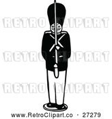 Vector Clip Art of a Retro Toy Soldier by Prawny Vintage