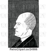 Vector Clip Art of Caricature of John Galsworthy by Prawny Vintage